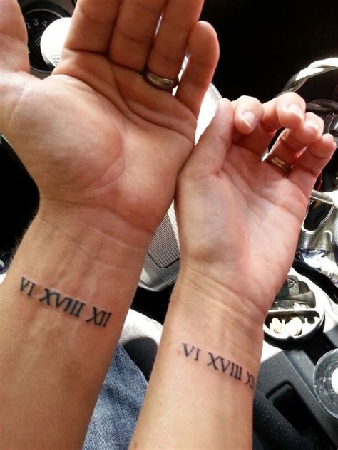 Wedding Date Tattoos Roman Numerals Wedding Date Tattoos Roman Numerals