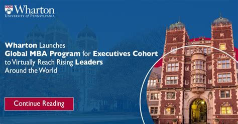 Wharton Launches Global Mba Program For Executives Cohort To Virtually Reach Rising Leaders Wharton Launches Global Mba Program For Executives Cohort To Virtually Reach Rising Leaders