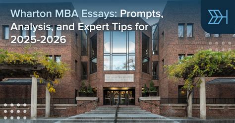Wharton Mba Essays 2025 2026 Complete Application Guide