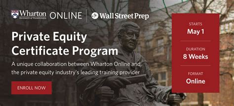 Wharton Online Wall Street Prep Private Equity Certificate
