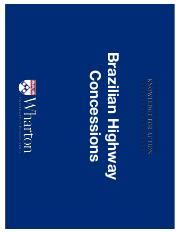 Wharton Upenn Casebook Consulting Case I Pdf Brazilian Highway Concessions Knowledge For Wharton Upenn Casebook Consulting Case I Pdf Brazilian Highway Concessions Knowledge For