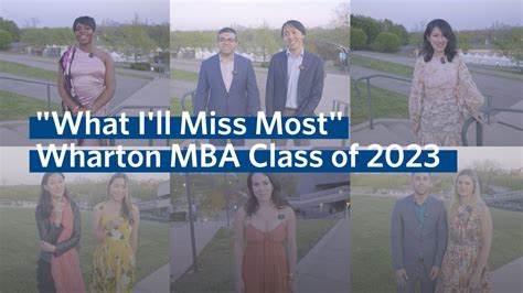 What I Ll Miss Most About Wharton Executive Mba Class Of 2023 Youtube