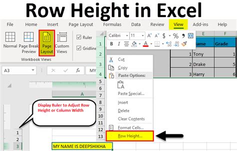 Where Is Row Auto Height In Excel 2007 2010 2013 2016 2019 And 365