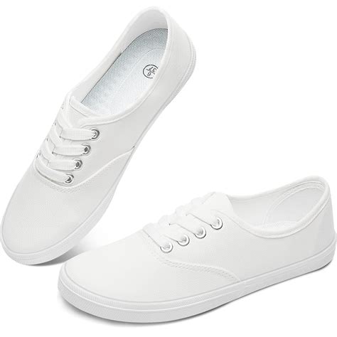White Canvas Tennis Shoes Cheaper Than Retail Price Amp Gt Buy Clothing Accessories And Lifestyle