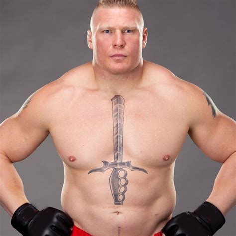 Why Brock Lesnar Has A Giant Sword Tattoo Explained