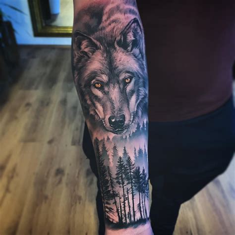 Wolf In The Forest Half Sleeve Tattoo Wolf Forest Https T Co Qjzvzpwlx0 Wolf In The Forest Half Sleeve Tattoo Wolf Forest Https T Co Qjzvzpwlx0