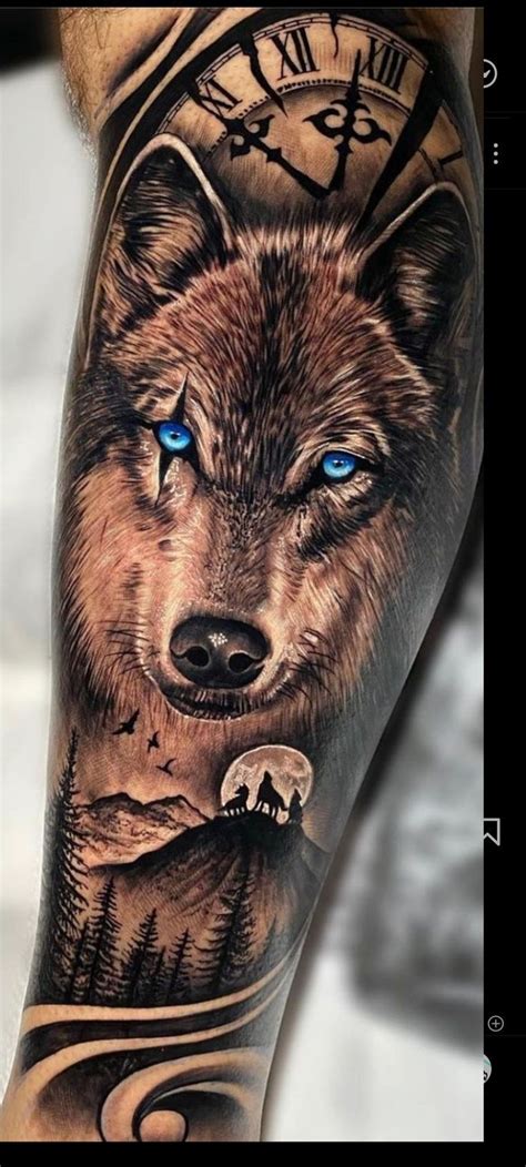 Wolf Sleeve Tattoo Designs