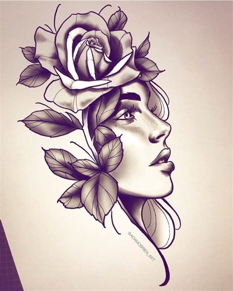 Woman Face Tattoo Drawing At Jill Deleon Blog Woman Face Tattoo Drawing At Jill Deleon Blog