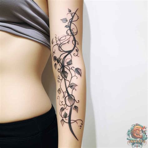 Womens Arm Vine Tattoo Design Etsy