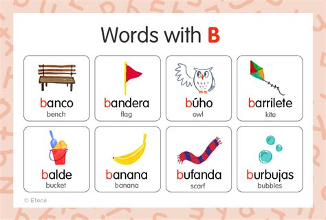 Spanish Words Starting with B