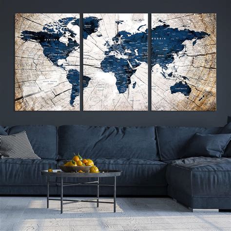 5 Ways World Map Canvas