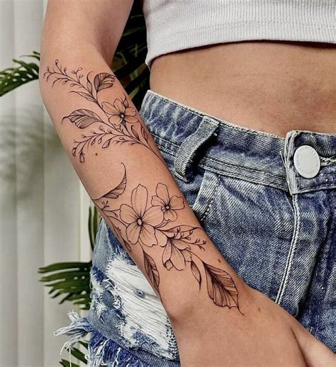 Wrap Around Arm Tattoos For Females Forearm Tattoo Ideas